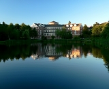 Pettengill-Hall-across-Lake-Andrews-at-dawn_P1070707