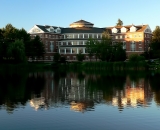 Pettengill-Hall-across-Lake-Andrews-at-dawn_P1070708