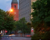 Lewiston-City-Hall-and-Park-Street-traffic-at-dusk_DSC04901