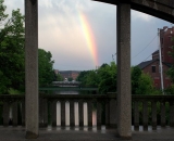 rainbow-over-canal-with-Wiseman-Bridge-Lewiston_DSC05425