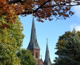 Agora Grand/St. Patricks Church through Kennedy Park Autumn Foliage