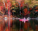 fall-foliage-with-kayaker-in-lake_ 028