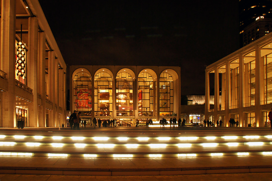 Lincoln Center at night