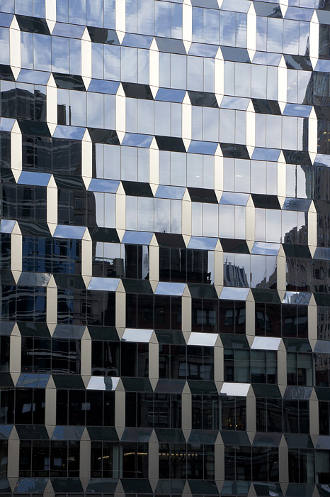 Mirrored skyscraper facade-02