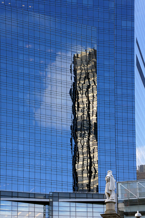 Trump Tower reflected in Time-Warner Building at Columbus Circle-02