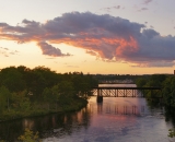 Sunset on the Androscoggin River