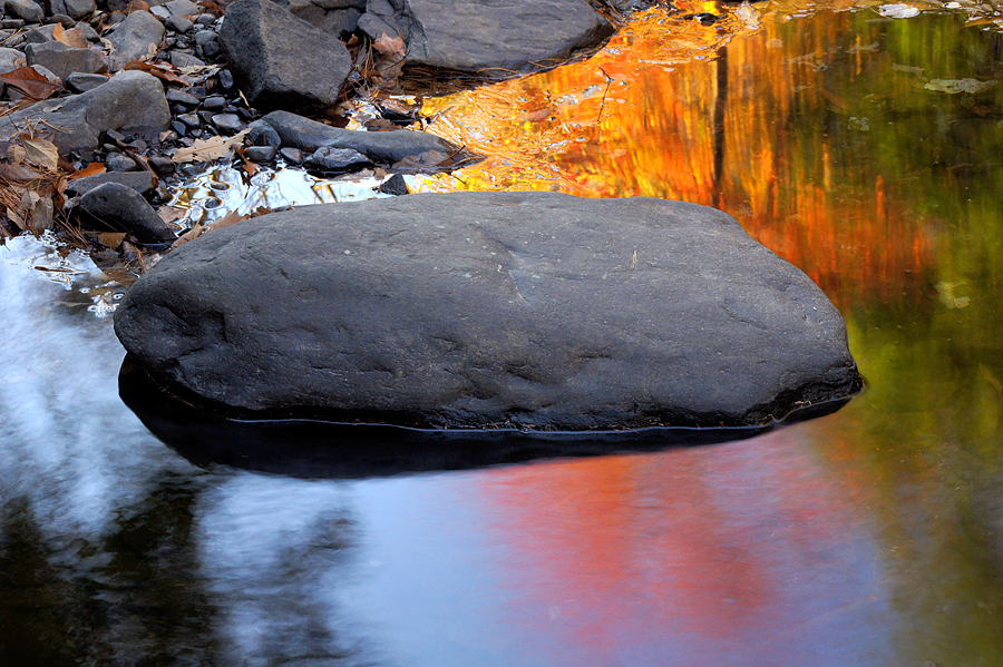 Autumn color on Dingman's Creek - 05