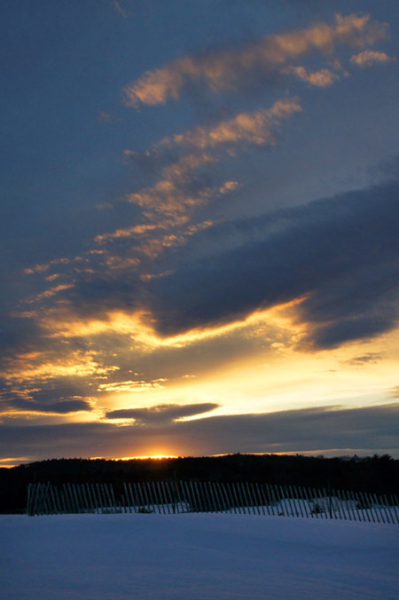 sunset over packard-littlefield ridge in lisbon
